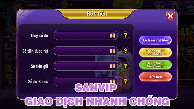 Trang chủ 24 Giao dịch thanh toán San Vip